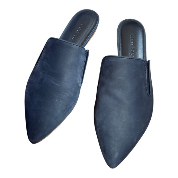 Jenni Kayne Shoes - Jenni Kayne Women's Suede Mule Navy Blue Size 36